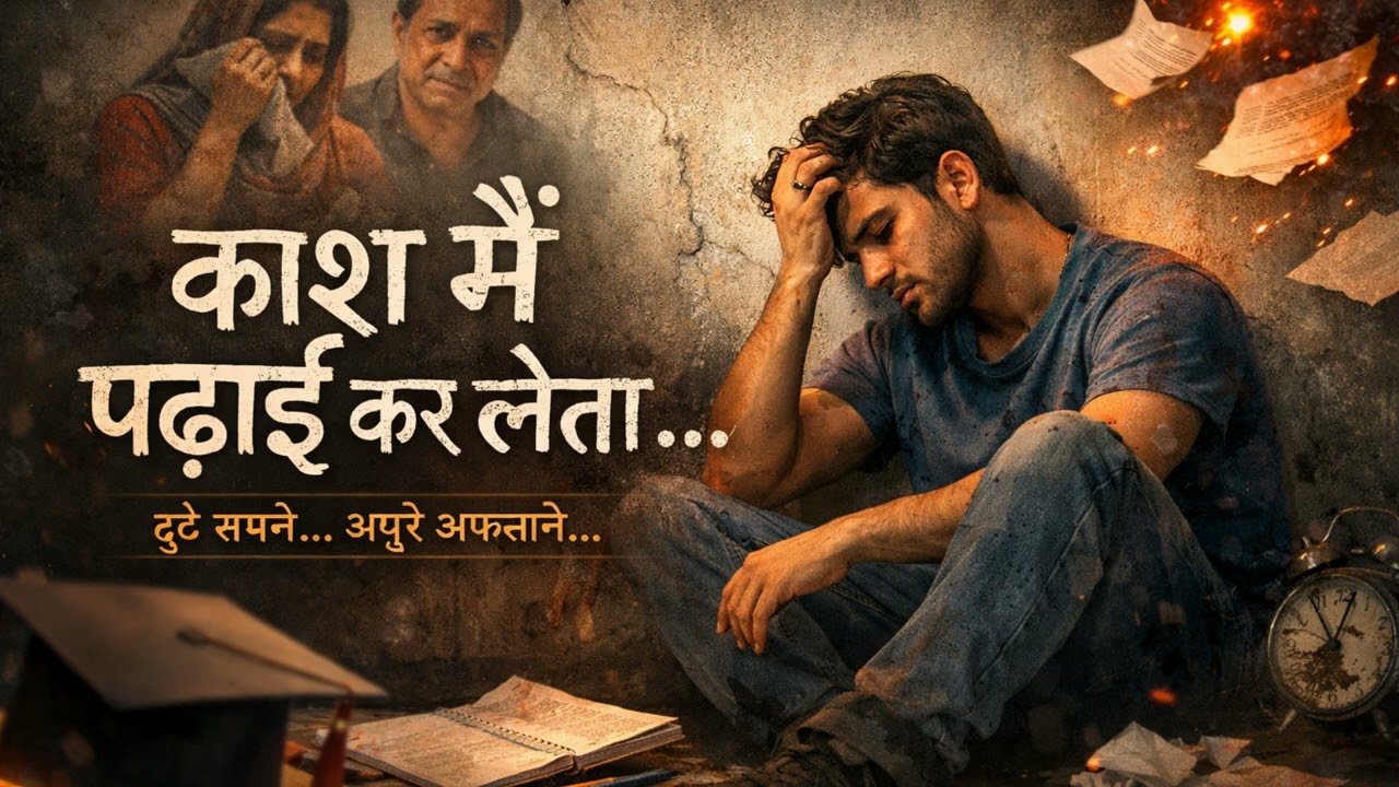 काश मैं पढ़ाई कर लेता | Sad Melody Song | Emotional Regret Story | Hindi Song 