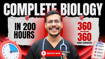 How To Score 360 Marks In NEET 2026 Biology? Complete Biology In 200 Hours | 100 Days Study Plan
