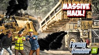 MASSIVE Gold Haul for a 3 Man CREW! | Farming Simulator 25