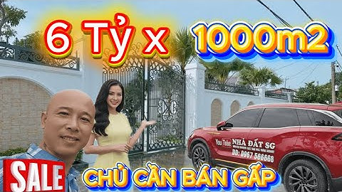 🛑NHÀ VƯỜN TÂN AN HỘI GẦN THỊ TRẤN CỦ CHI 1000m2 CHỦ CẦN BÁN GẤP 6 Tỷx |#Chuyenbietthu