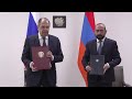 Подписание Плана межмидовских консультаций России и Армении на 2025-2026 гг.