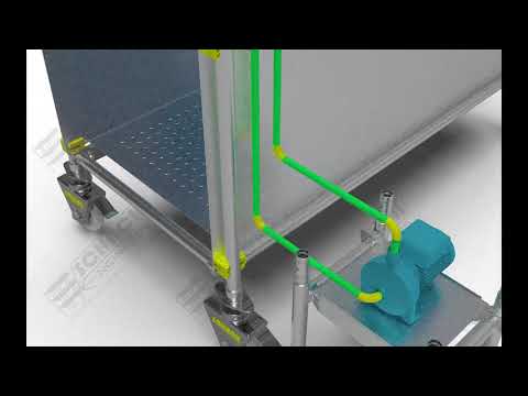 Mobile Disinfection Tunnel Scaffold | SCHACH Engineers - video from Schach Engineers