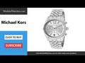 MICHAEL KORS  Lexington Chronograph Silver Dial Stainless Steel MK5555