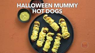 Halloween Mummy Hot Dogs