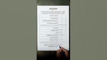Profit calculator for Amazon | How to calculate profit on amazon seller #shorts #ecommerce