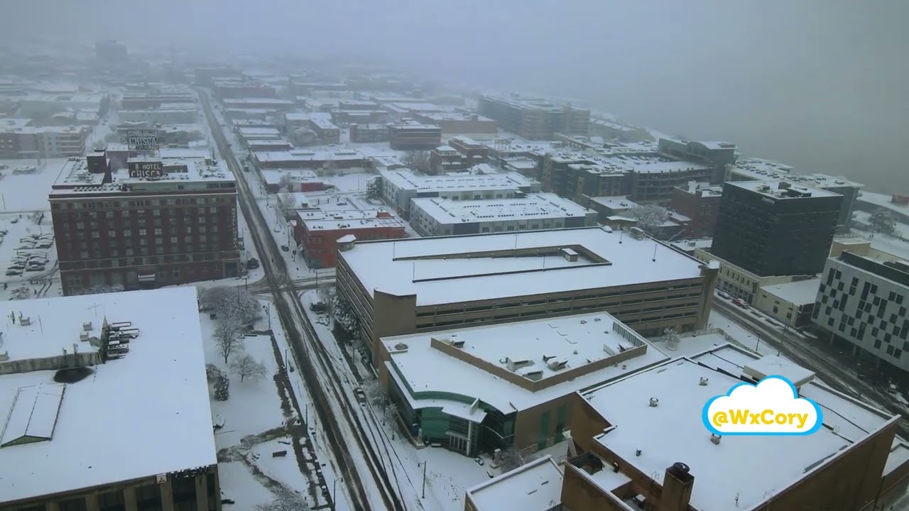 Memphis Snow: Drone, January 10 2025