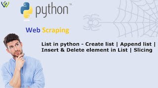 List in python - Create list | Append list | Insert & Delete element in List | Slicing Net Worth