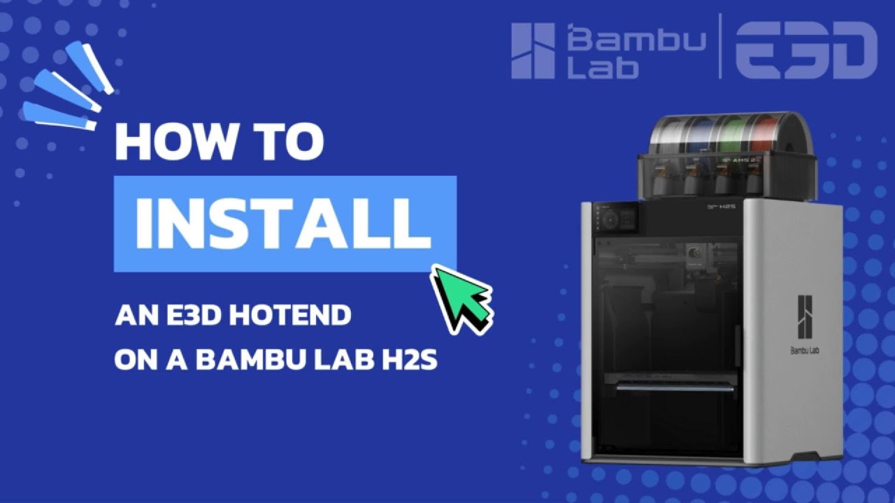 How to install a new HotEnd on a Bambu Lab H2S - YouTube