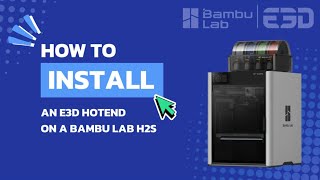 How to install a new HotEnd on a Bambu Lab H2S
This video provides a step-by-step guide on how to install an E3D HotEnd on your Bambu Lab H2S Printer.
For further help please contact support@e3d-online.com or visit our website www.e3d-online.com How to install a new HotEnd on a Bambu Lab H2S