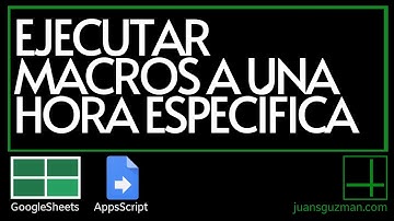 Ejecutar macros en Google Sheets en una fecha especifica, cada mes, cada semana, cada día u hora