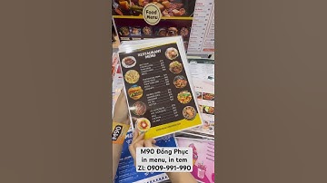 #m90dongphuc in menu theo yêu cầu, menu ép plastic sắc nét,bền đẹp #inmenu #intem #vungtau #dongphuc