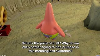 Self aware Patrick. AI sponge rehydrated clip