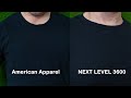 American Apparel vs. Next Level T-Shirt