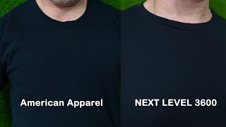 American Apparel vs. Next Level T-Shirt