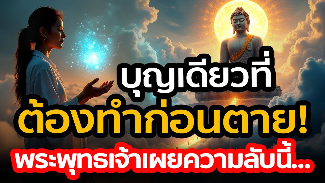 บุญเดียวที่ต้องทำก่อนตาย! พระพุทธเจ้าเผยความลับนิพพานในชาตินี้.. ต้องทำ 'บุญเดียว' อะไร?