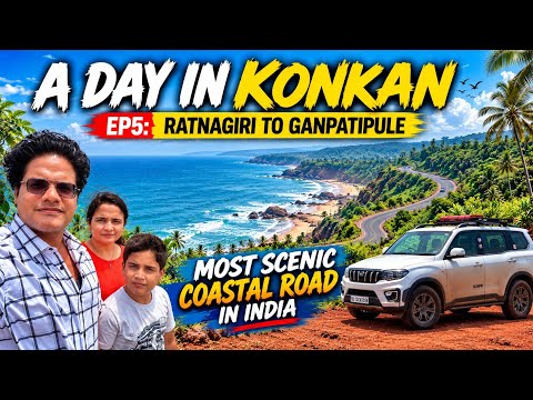 This Is India’s MOST SCENIC Coastal Road! 😍 | Ratnagiri to Ganpatipule | Konkan EP5