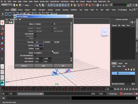 13. Reversing animation with the Scale Keys tool