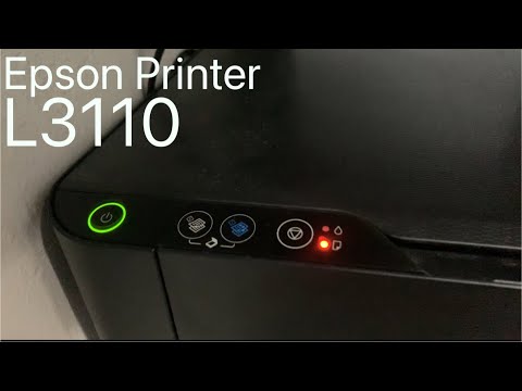 EPSON L3110 Printer Warning - Paper Jam Error