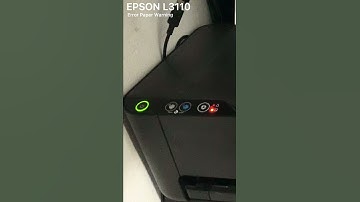 EPSON L3110 Printer Warning - Paper Jam Error