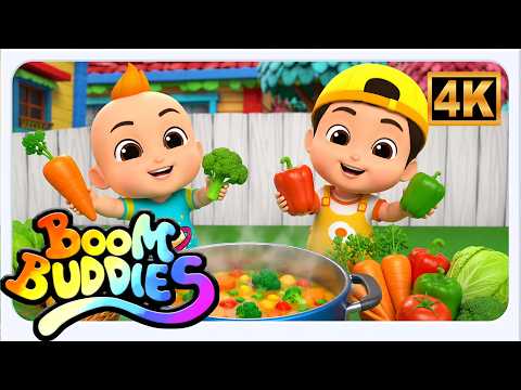Vegetable Song for Kids | Learn Vegetable Names & Colors | Fun Healthy Food Nursery Rhyme