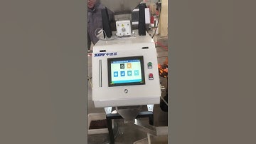 The color sorter separates impurities and defective products from the seeds #machine #farming