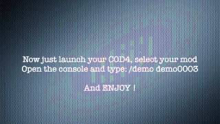 How to watch a demo on a modded server (COD4)