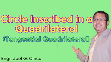 Circle Inscribed in a Quadrilateral / Tangential Quadrilateral