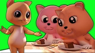 trois petits chatons | enfants chanson | bébé rime| Three Little Kittens | Nursery Rhyme | Kids Song