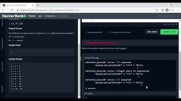HackerRank - How to solve Java Loops I