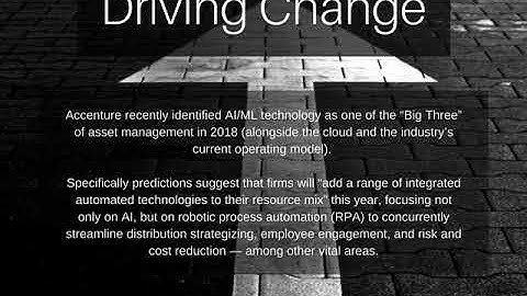 AI:ML in Asset Management: 2018 and Beyond