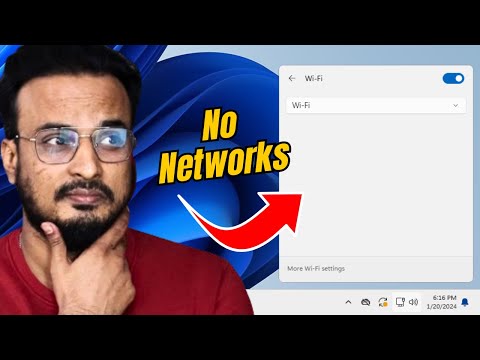 NO Wi-Fi Available Networks Found in Windows 11/10 | wifi connection nahi dikha raha hai