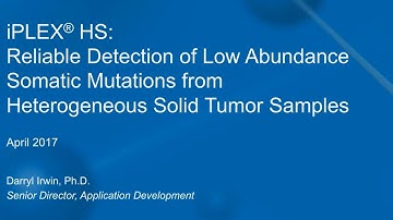Webinar: Reliable Detection of Low Abundance Somatic Mutations from Heterogeneous Solid Tumor Sample