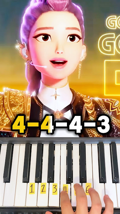 Golden Kpop Demon Hunters - Piano Tutorial #shorts