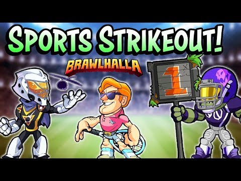 The Ultimate Brawlhalla Sports Team! • 1v1 Strikeout Gameplay - 동영상