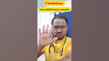5 symptoms of iron deficiency anemia#shorts