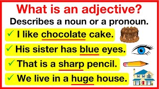 ADJECTIVES 🤔 | What is an adjective? | Learn with examples | Parts of speech 5