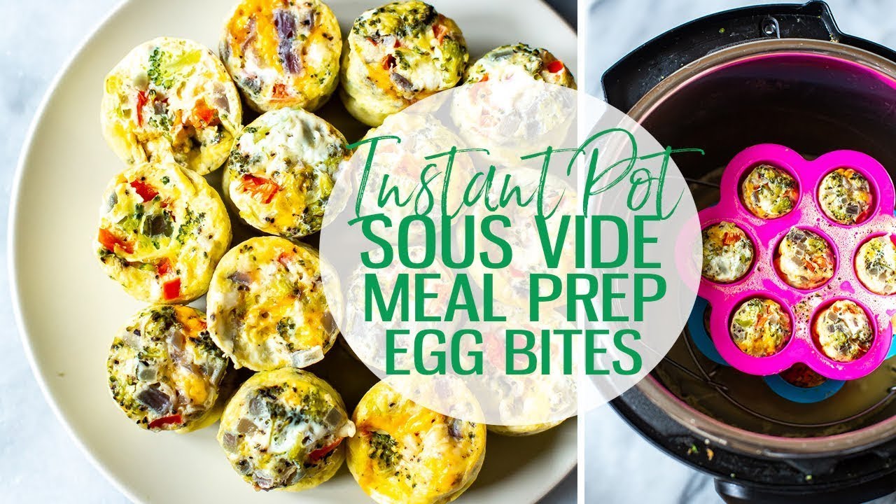 Sausage and Pepper Sous Vide Egg Bites for the Instant Pot - Artful Palate