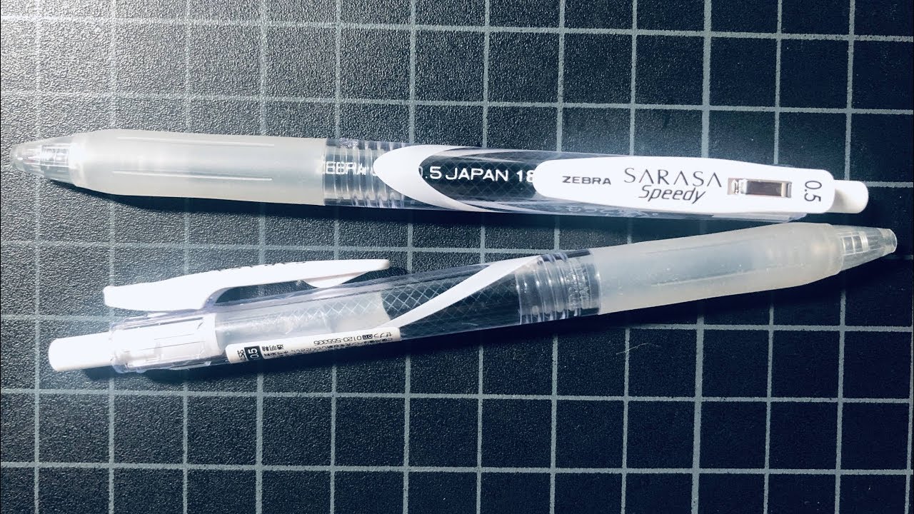 Zebra Sarasa Speedy QuickDrying Gel Pen YouTube
