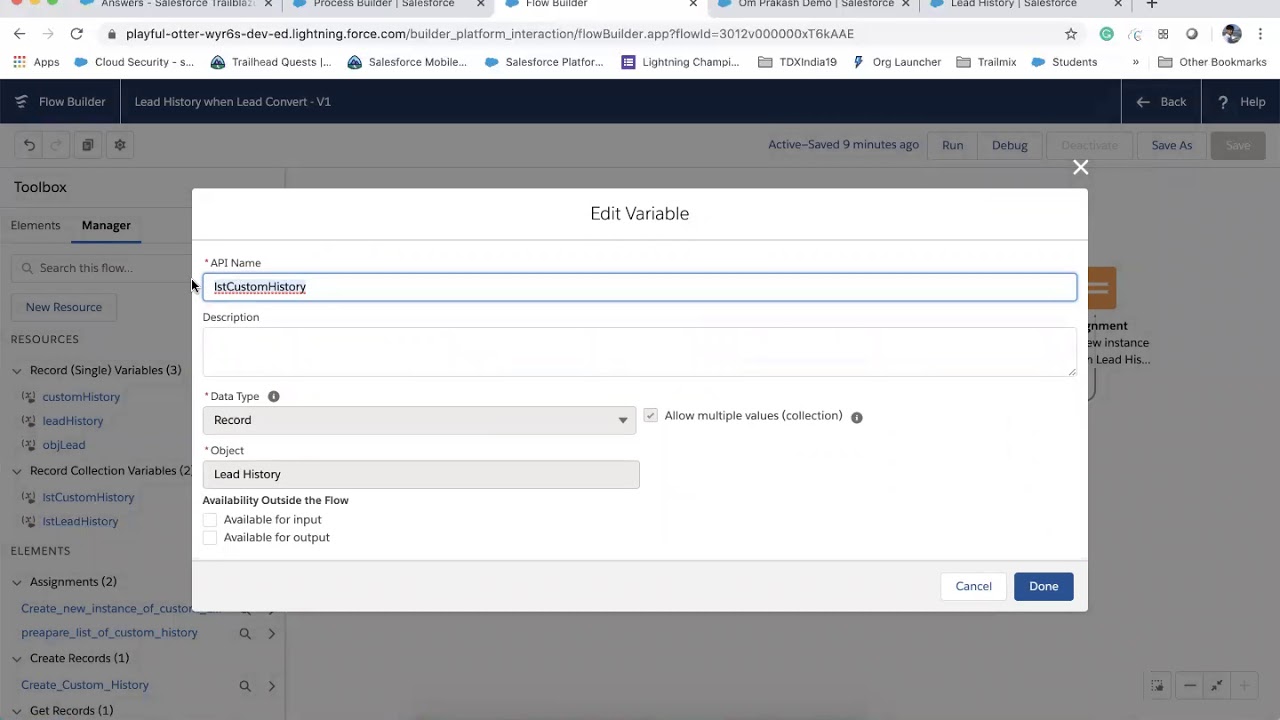Lead history tracking YouTube