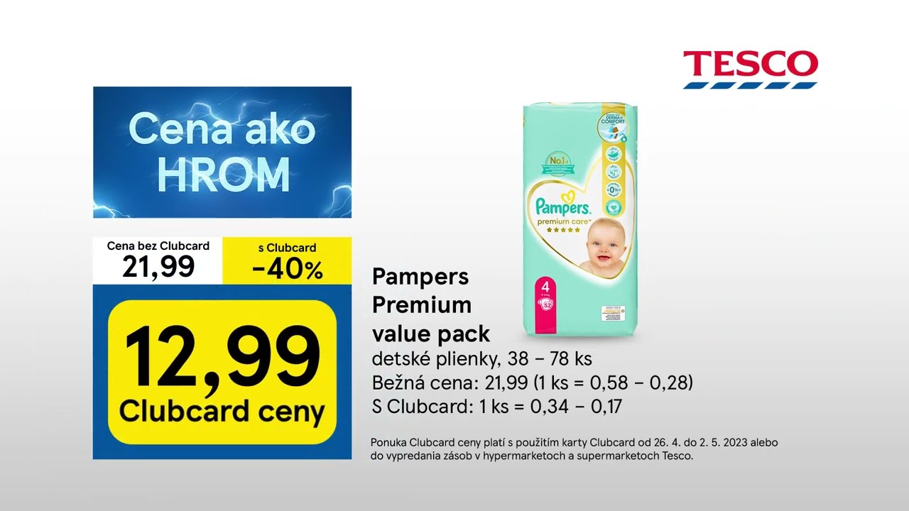Cena ako HROM - Pampers Premium value pack