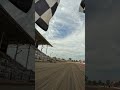 The Springfield Mile finish from our flagman’s perspective. 🏁