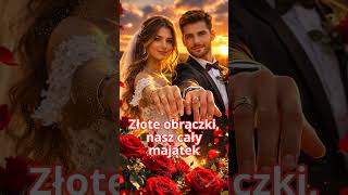 ZŁOTE OBRĄCZKI #ślub #małżeństwo #razem #wedwoje #love #kochać #amore #ładnieczytam #obrączki