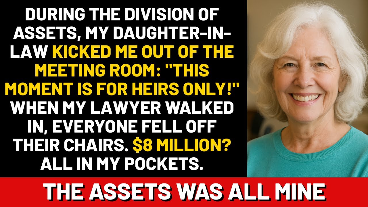 During the division of assets, my daughter-in-law kicked me out of the meeting room: 