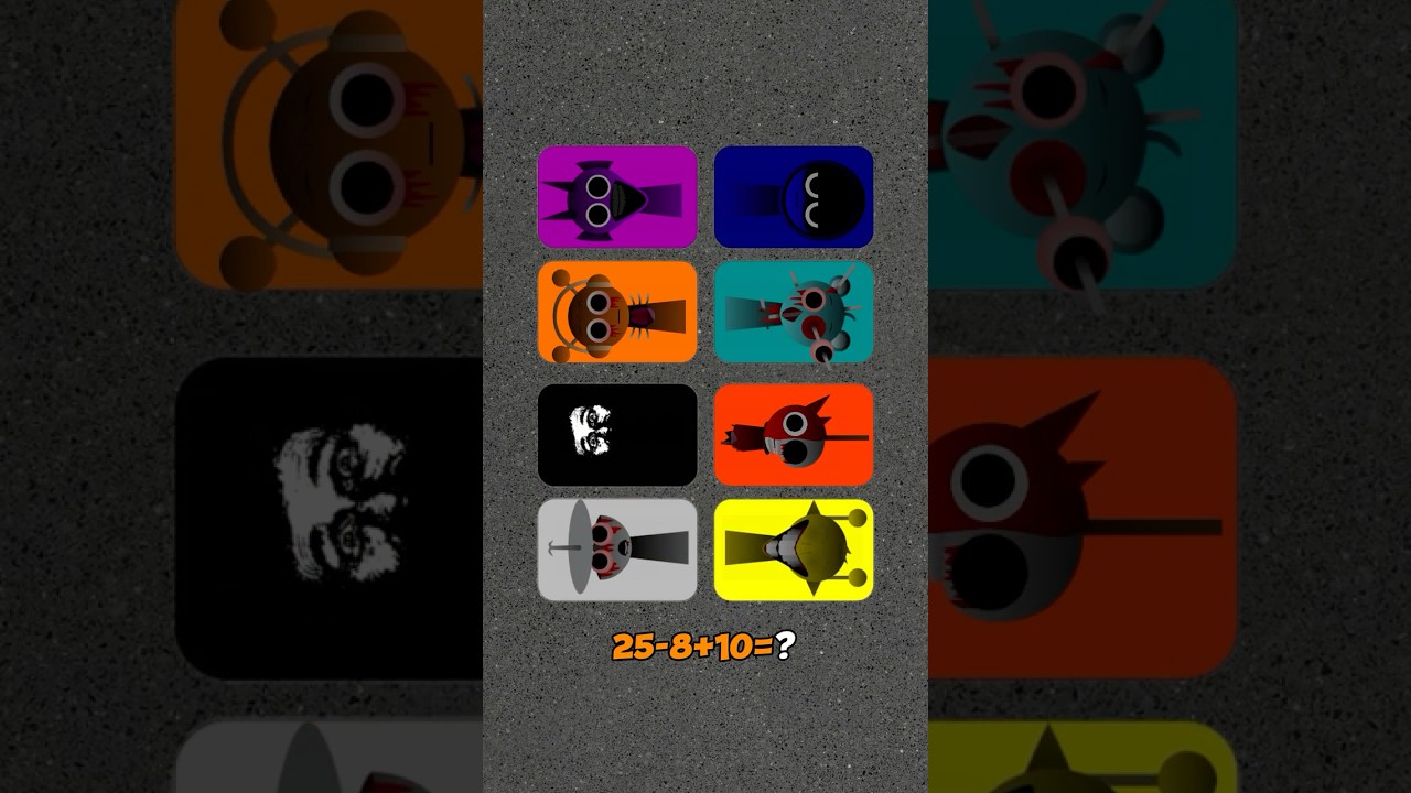 Guess which Sprunki Horror is which color #sprunki #incredibox #colors