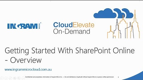 Getting Started with SharePoint Online course overview