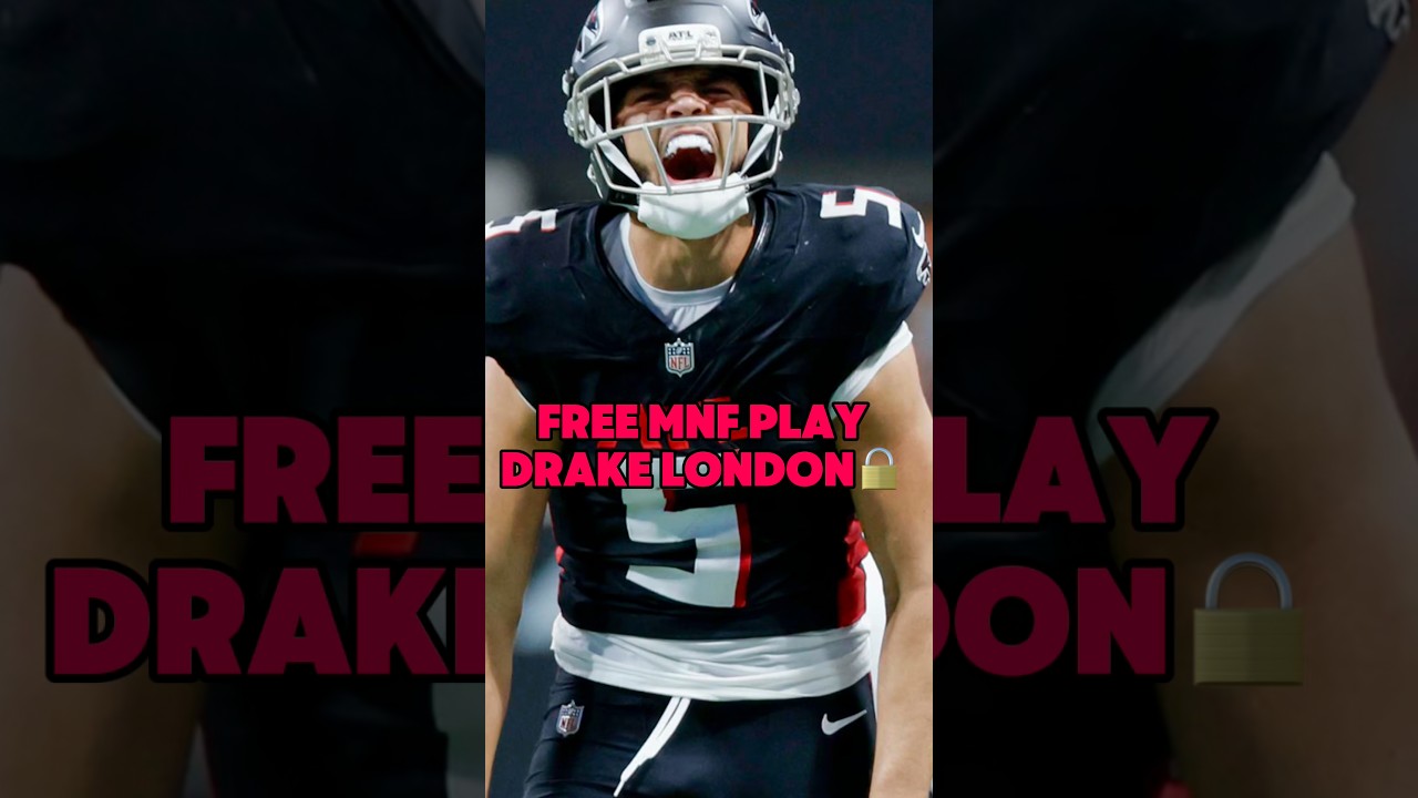 Free MNF Play Drake London over 5.5 receptions