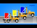 Trucks Mix Multicolored Liquids Teaching Primary And Secondary Colors 