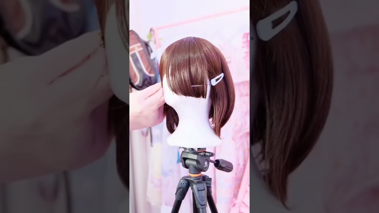 🦋How To style Kanao wig from #demonslayer anime! 💜  #cosplay#anime#cosplayer#kimetsunoyaiba