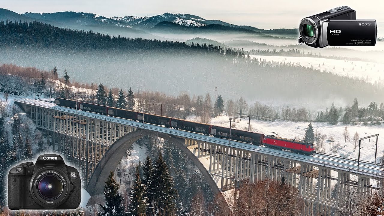 Trenuri la viaductul Caracau - 27.01.2018