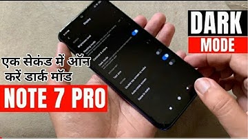 Use Dark Mode in Redmi Note 7 Pro | Without Theme , No ROOT | Offical Stable Update